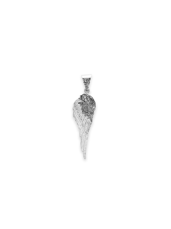 PN068 Silver Angel Wing Pendant Product Image
