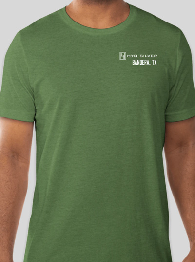 Green Cotton Blend T-Shirt with "Don't Worry Be Happy" on Back
