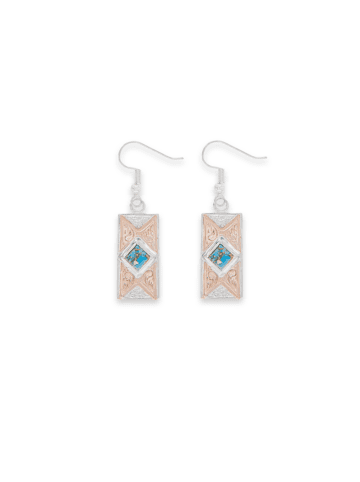 RRER029 Native Butterfly Earrings White Background