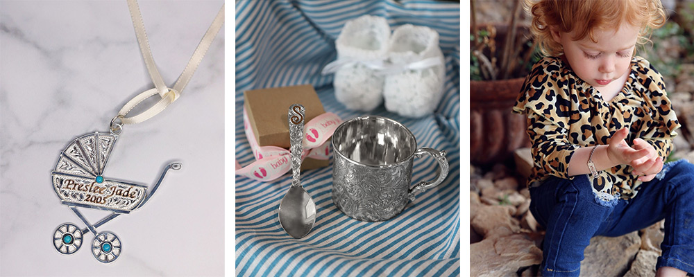 Silver Baby Gifts Styled