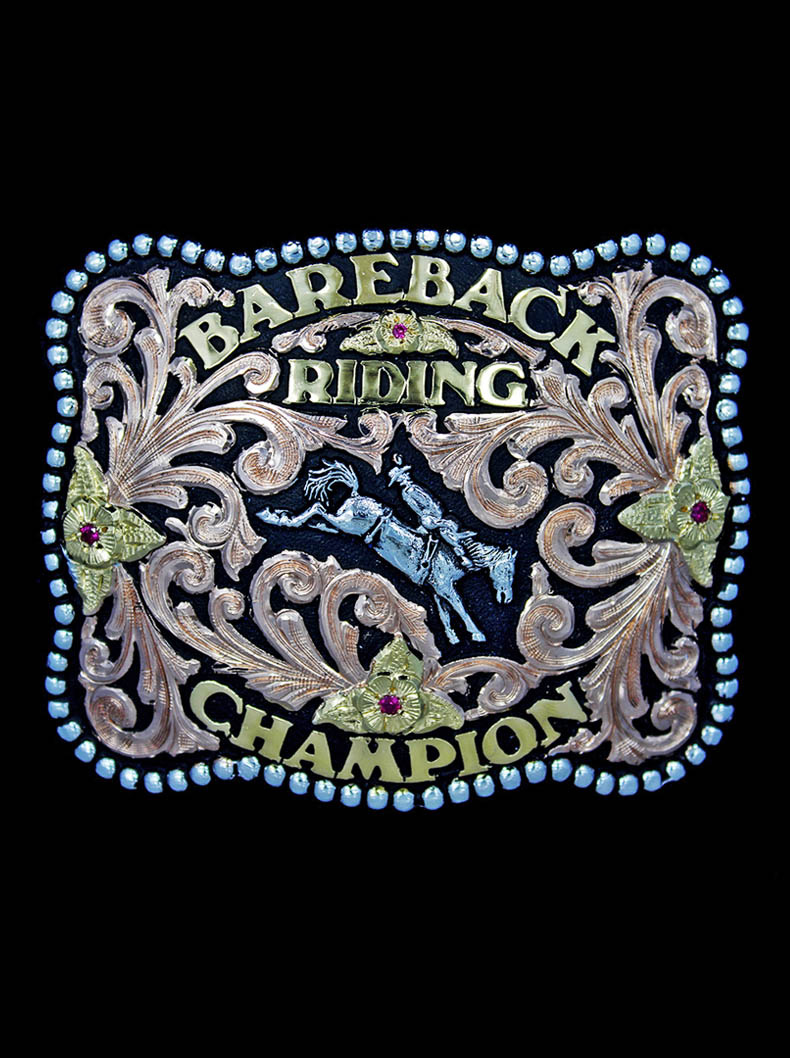 Antique Black Background, buckle example