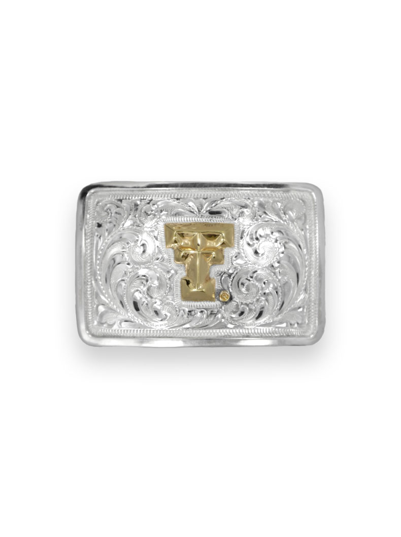 Texas Tech® Sterling Silver Dress Belt Buckle SS/GF