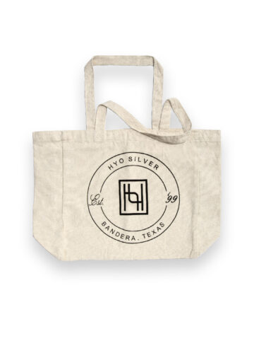 Canvas Tote Bag with Hyo Silver Branded Logo