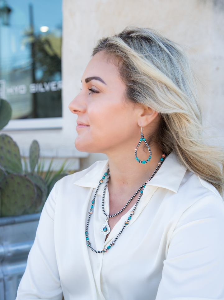 Product Image of Model wearing Spiny Oyster Necklace