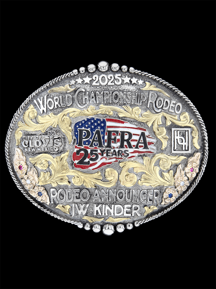Texan Belt Buckle PAFRA Rodeo Buckle