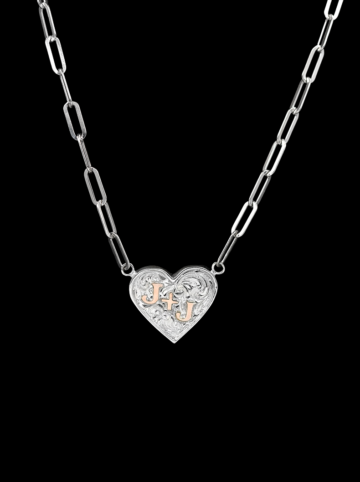 Custom Lovely Heart Necklace Product Image