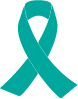Ovarian Cancer Teal Ribbon Swatch
