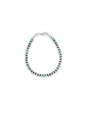 Chrysoprase & Navajo Pearl Bracelet Updated Clasp