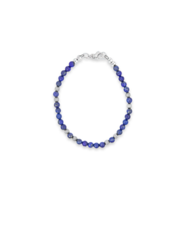 BC069 Lapis & Navajo Pearl Bracelet Updated Clasp