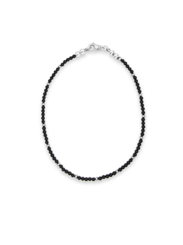 16-Onyx Beaded Navajo Necklace