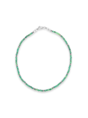 Chrysoprase & Navajo Beaded Necklace