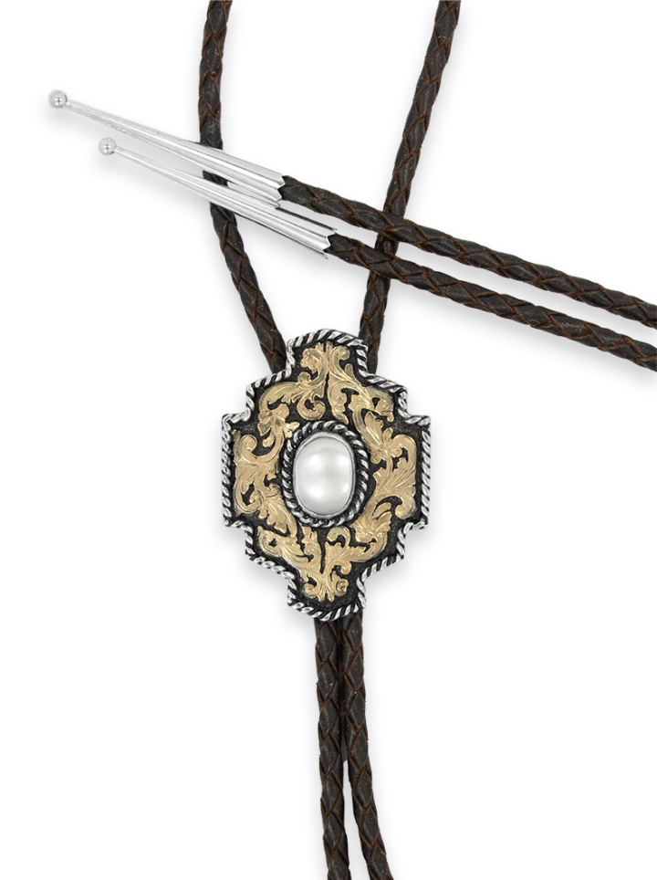 Eastwood Bolo Tie with Pearl Brown Leather Product Image