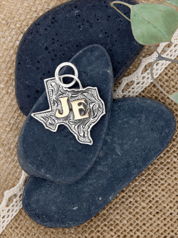 Custom Texas Pendant with Yellow Gold