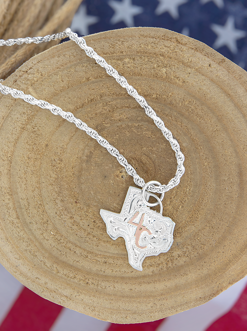 Texas Pendant Patriotic