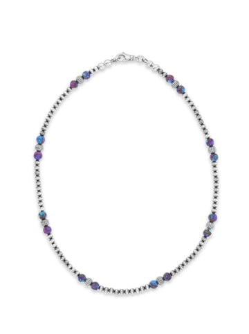 Purple Turquoise Beaded Navajo Necklace