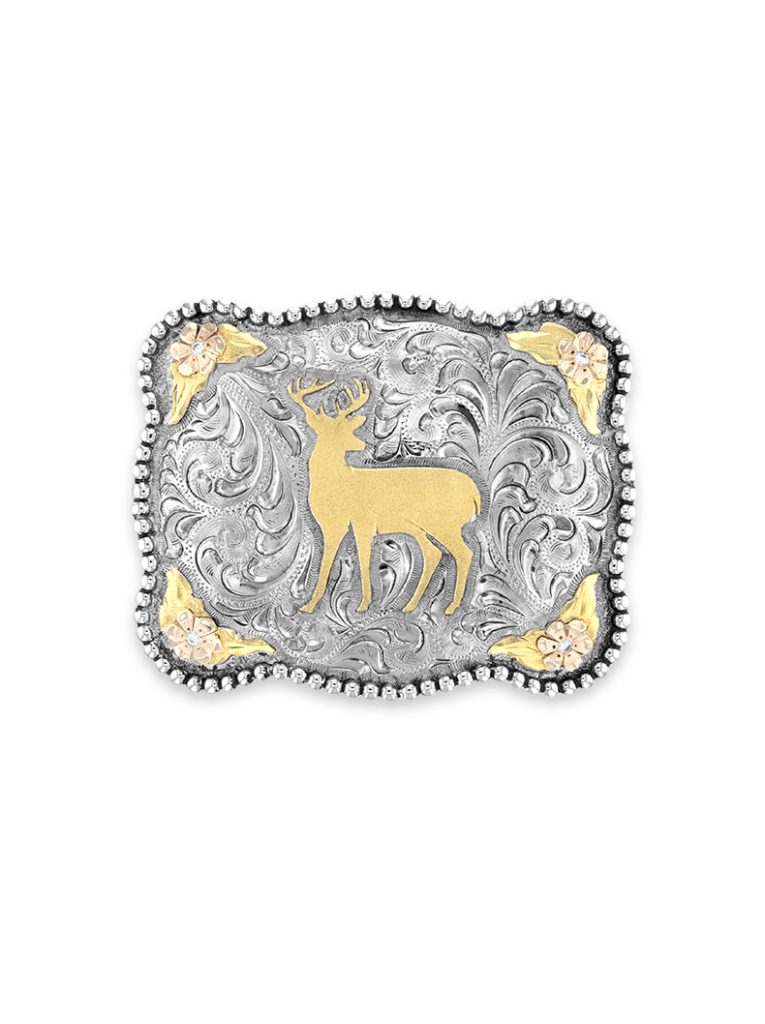 Deer Belt Buckle Hyo Silver