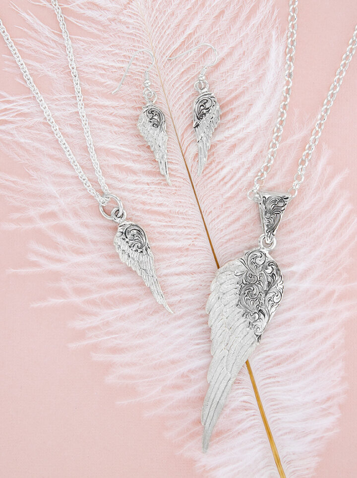 Silver Angel Wing Set Product Image