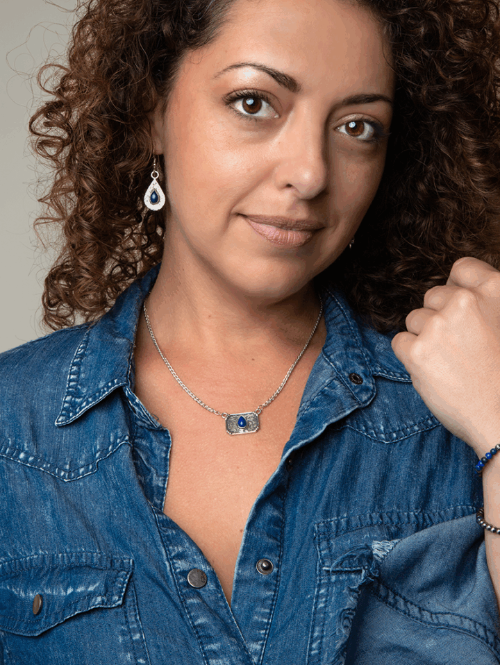 Tear Drop Lapis Necklace