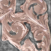 Rose Gold Scrolls & Oxidize Background Swtach