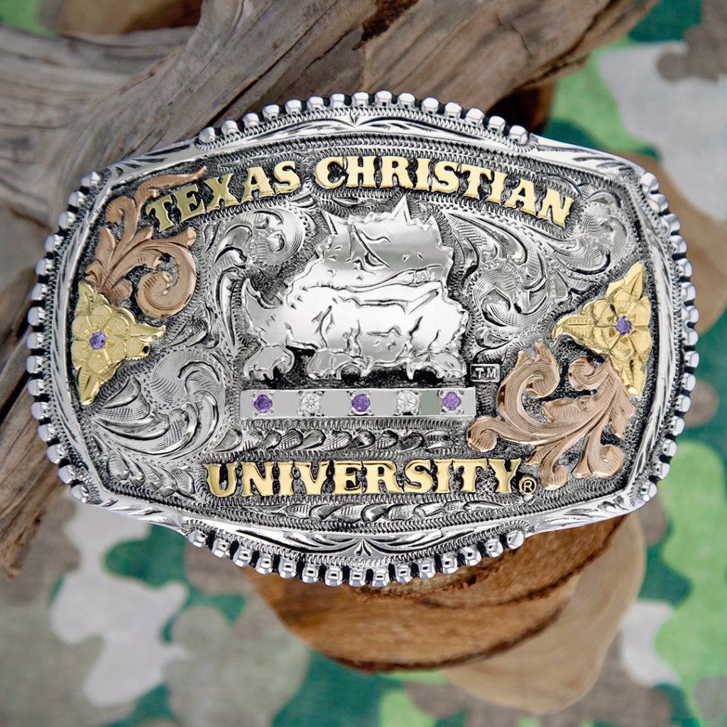 Texas Christian University Belt Buckle