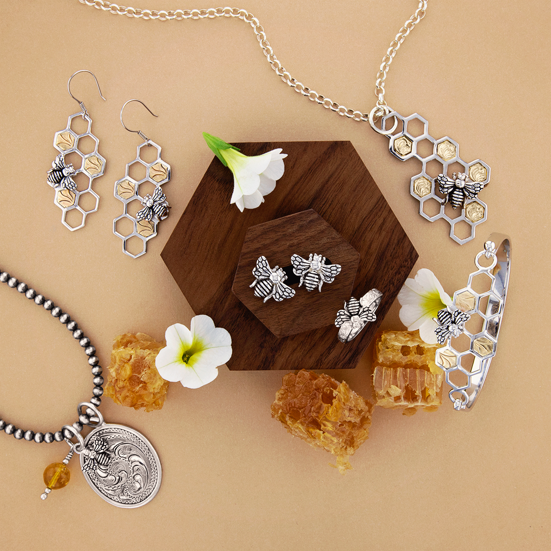 Bee inspired jewelry collection