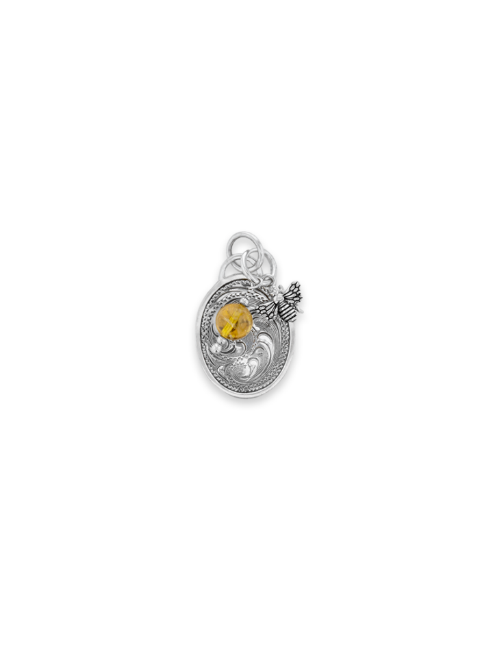 CHARM-HB Layered Honey Bee Charm Pendant