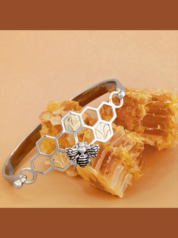Honeycomb & Bee Bracelet