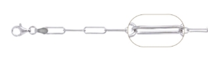 Sterling Silver Paper clip chain