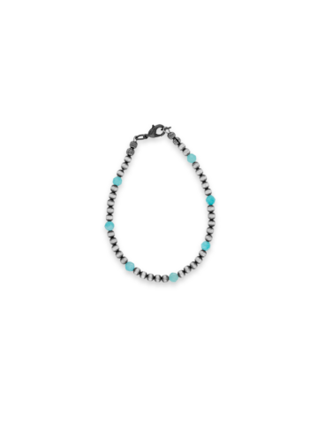 BC083 - Navajo Pearl & Amazonite Bracelet
