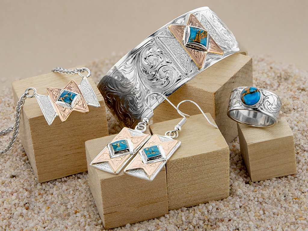 Native Butterfly Turquoise Jewelry Design from Hyo Silver