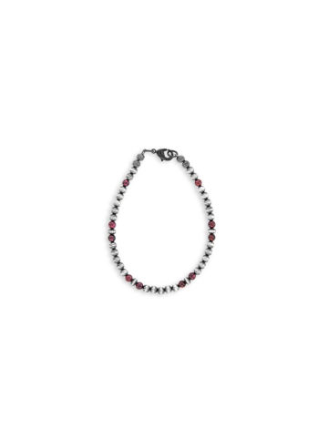 Navajo Pearl & Garnet Beaded Bracelet Product Image