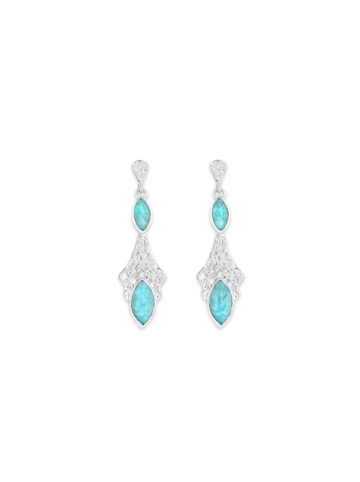 RRER065 Marquise Drop Earrings with Amazonite Product Image