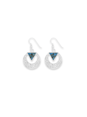 RRER066-BTCM Raven Moon Earrings