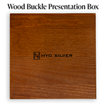 Wood Presentation Box for Belt Buckles