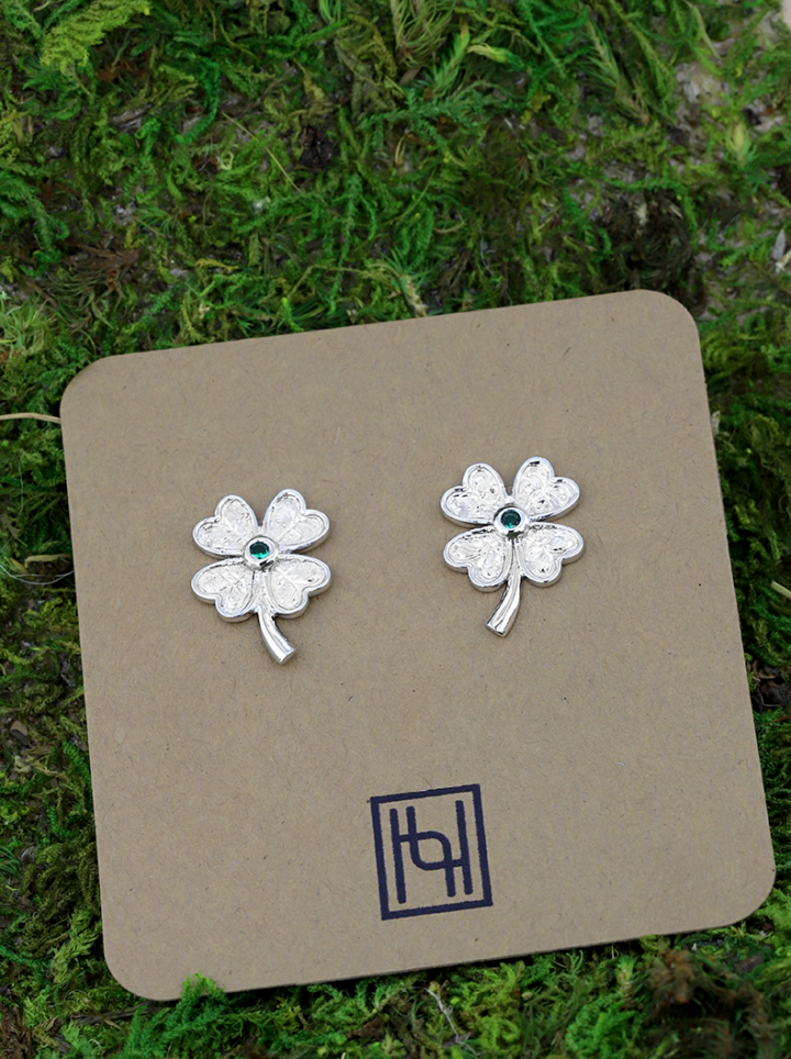 ER108 Lucky Clover Studs