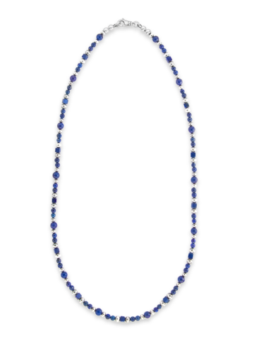 Lapis Navajo Pearl Beaded 24 Inch Necklace