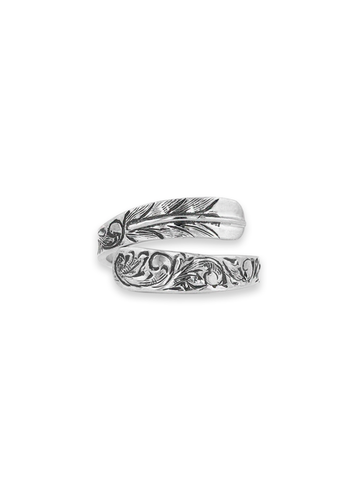 R082 Feather Wrap Ring Product Image