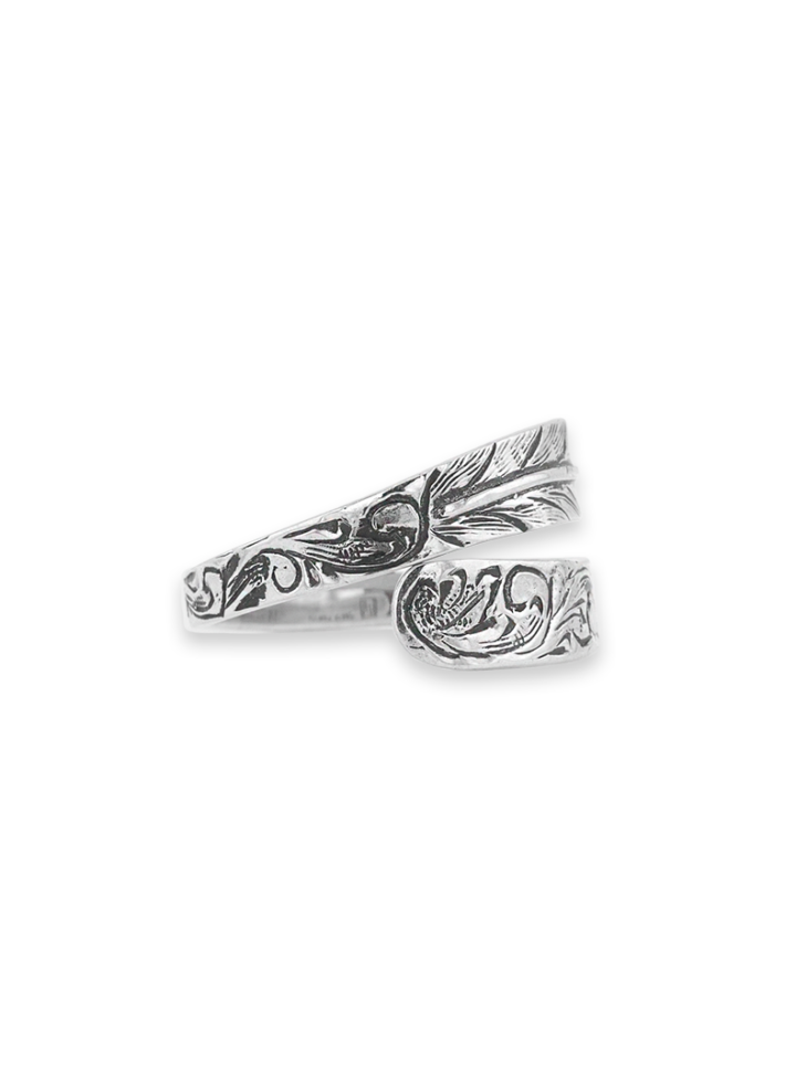 R082 Feather Wrap Ring Side Product Image