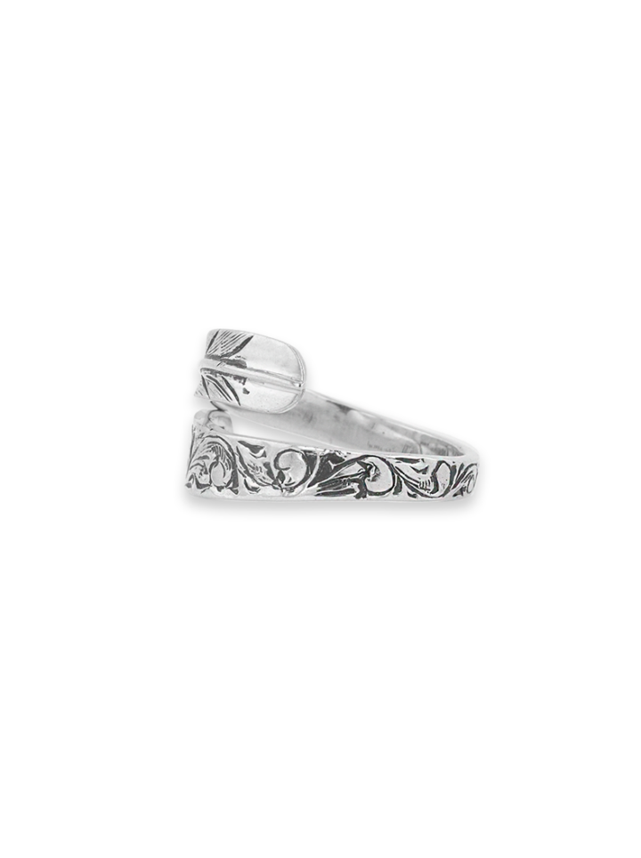 R082 Feather Wrap Ring Side Product