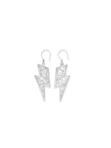 ER106 Thunderbolt Dangle Earrings