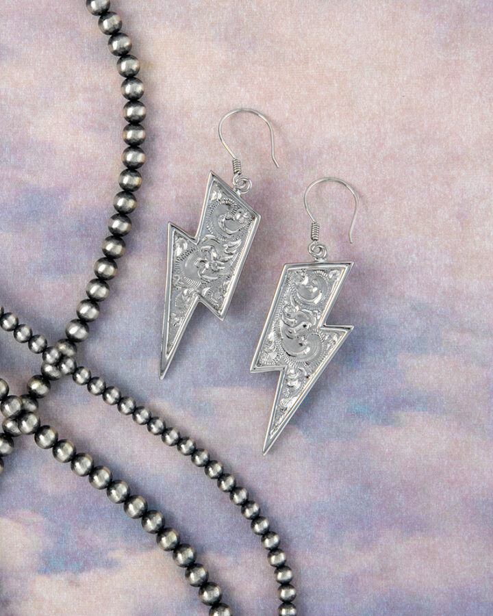 Thunderbolt Dangle Earrings