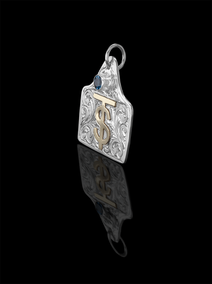 Large Custom Cow Tag Pendant - Image 4