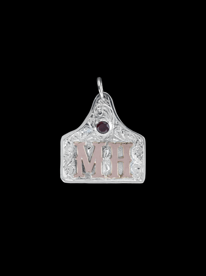 Large Custom Cow Tag Pendant - Image 5