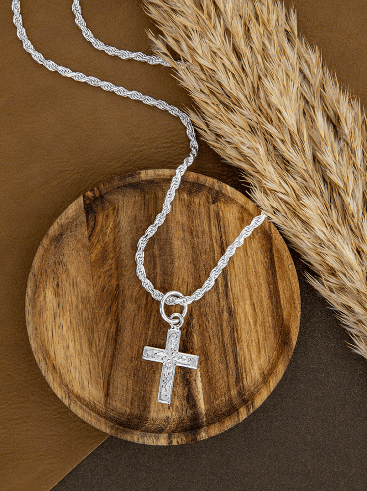 PNX-051-Silver-Small-Engraved-Petite-Cross