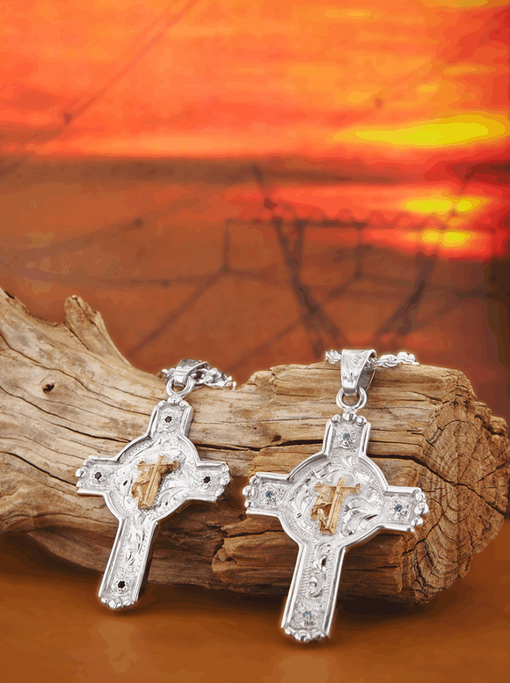 PNX010LM Lineman Cross Pendants