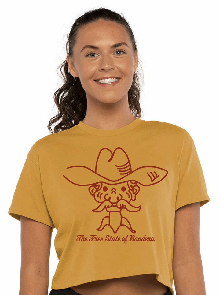 Cowboy Zeke Crop Top