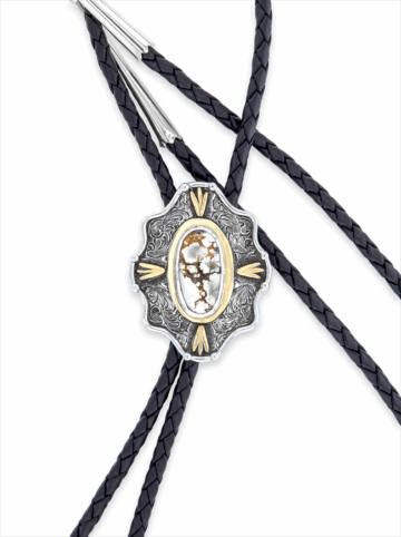 BL005-YG Wild Horse Jasper Bolo Tie Product Image