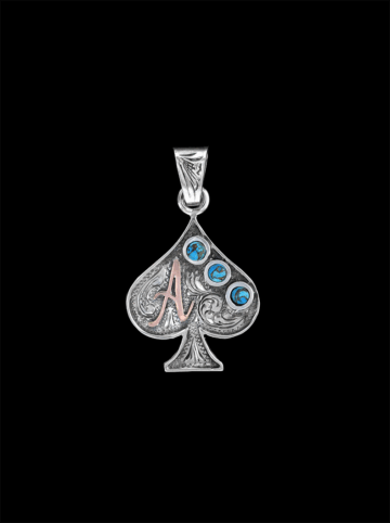 BSPN077 Ace of Spades Pendant