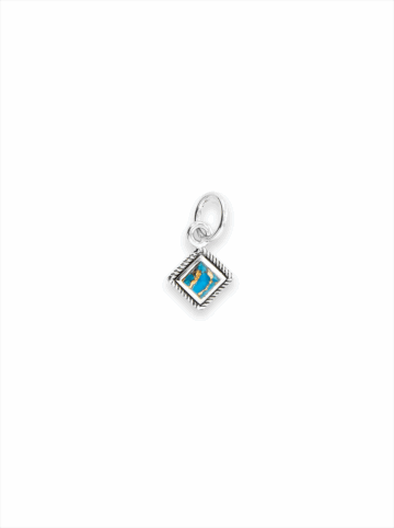 RRP075-BT Oakley Turquoise Pendant with Blue Turquoise Copper Matrix