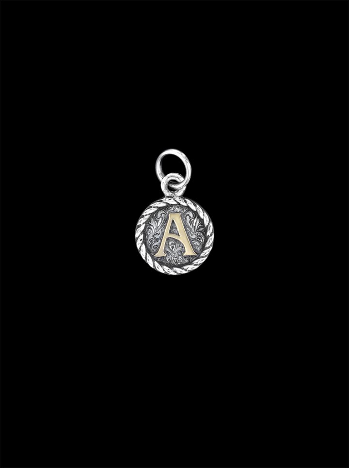 BSPN088 Custom Initial Concho Pendant